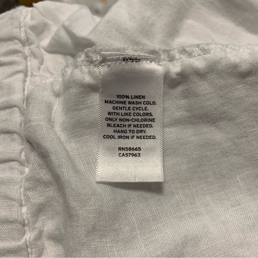 Caslon White Tulip Ankle Cropped Pants Relaxed Fit White 2XL - Picture 9 of 9